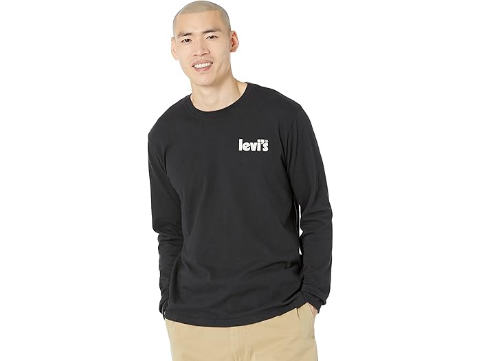 (取寄) リーバイス プレミアム ヴォート ロング スリーブ リラックスド-フィット ビンテージ ティー Levi's? Premium Vote Long Sleeve Relaxed Vintage Tee Caviar