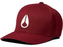 (取寄) ニクソン ディープ ダウン FF アスレチック ハット Nixon Deep Down FF Athletic Hat Burgundy/White(4)