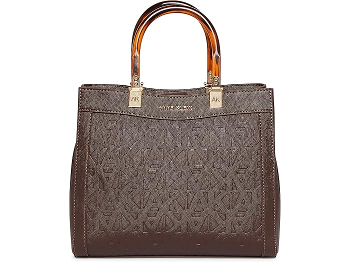 (取寄) アンクライン エンボス コンバーチブル サッチェル Anne Klein Embossed Convertible Satchel Espresso/Espresso