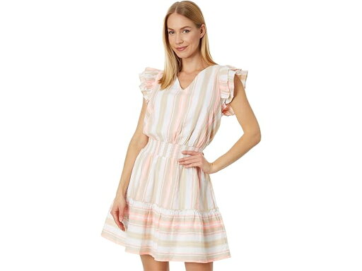 (取寄) ヴィンヤードヴァインズ リネン ストライプ ティアード ドレス Vineyard Vines Linen Stripe Tiered Dress Sands Stripe/Sand (取寄) ヴィンヤードヴァインズ リネン ストライプ ティアード ドレス Vineyard Vines Linen Stripe Tiered Dress Sands Stripe/Sand