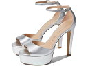 (取寄) スチュアート ワイツマン ディスコ プラットフォーム サンダル Stuart Weitzman Disco Platform Sandal Silver