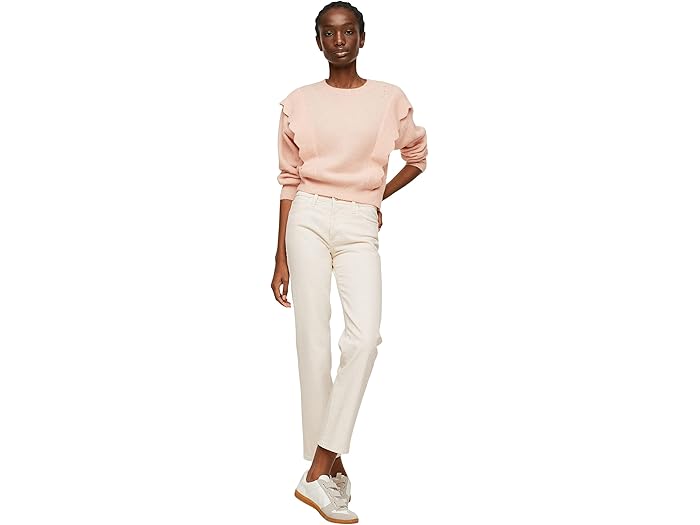 (取寄) マンゴ ピーナツ ラッフル セーター MANGO Peanut Ruffle Sweater Light Pastel Pink