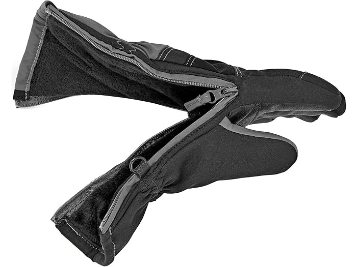 (取寄) ジップグローブ ザ ネイト ダブル ジッパー ウィンター グローブ (トドラー/リトル キッズ/ビッグ キッズ) ZipGlove The Nate Double Zipper Winter Gloves (Toddler/Little Kids/Big Kids) Black