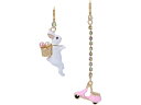 (取寄) ベッツィジョンソン バニー ベスパ ノン-マッチング イヤリングス Betsey Johnson Bunny Vespa Non-Matching Earrings Pink(4)