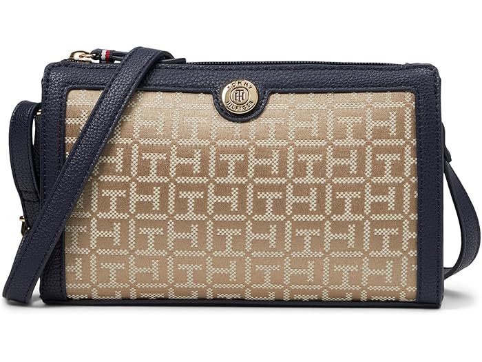 (取寄) トミーヒルフィガー ワイルダー リ トップ ジップ クロスボディ Tommy Hilfiger Wilder II Top Zip Crossbody Khaki Tonal