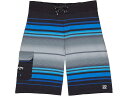 (取寄) ビラボン キッズ オール デイ ストライプ プロ ボードショーツ (トドラー/リトル キッズ) Billabong Kids All Day Stripe Pro Boardshorts (Toddler/Little Kids) Black(4)