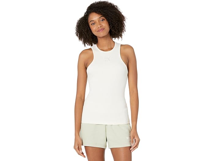 (取寄) プーマ クラシックス リブド タンク PUMA Classics Ribbed Tank White