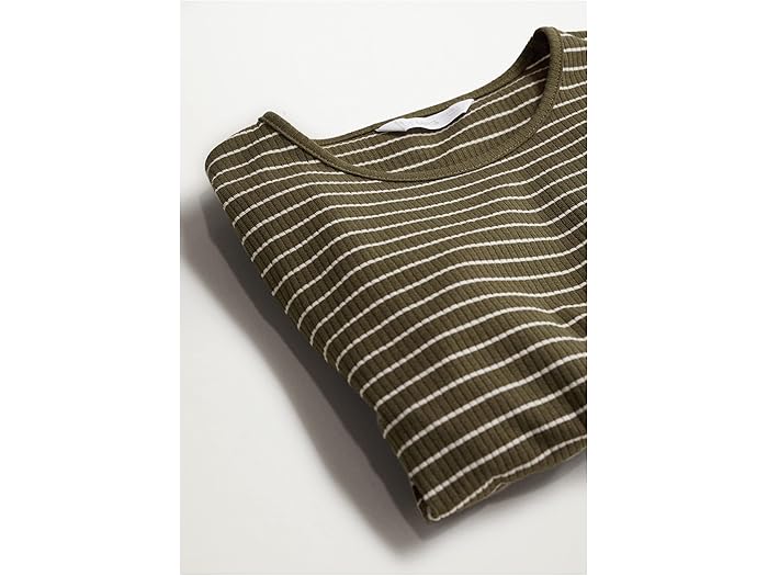 (取寄) マンゴ キッズ アリシア Tシャツ (ティーン) MANGO Kids Alicia T-Shirt (Teen) Khaki