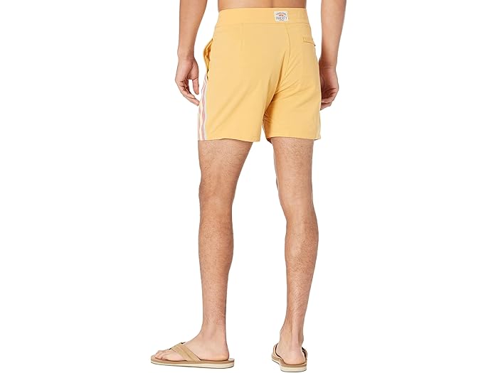 (取寄) ファリティ レトロ サーフ ストライプ ボードショーツ 5 Faherty Retro Surf Stripe Boardshorts 5" Honey