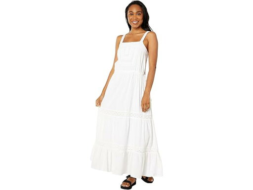 (取寄) ラッキーブランド レース ティアード マキシ ドレス Lucky Brand Lace Tiered Maxi Dress White (取寄) ラッキーブランド レース ティアード マキシ ドレス Lucky Brand Lace Tiered Maxi Dress White