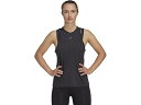 (取寄) アディダス エアロレディ トレーニング エッセンシャル 3バー タンク トップ adidas Aeroready Training Essentials 3-Bar Tank Top Black