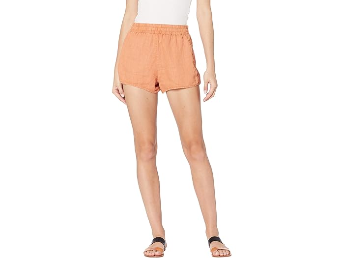 (取寄) ブランクニューヨーク リネン エラスティック ウェスト プル-オン ショーツ Blank NYC Linen Elastic Waist Pull-On Shorts Chillaxin