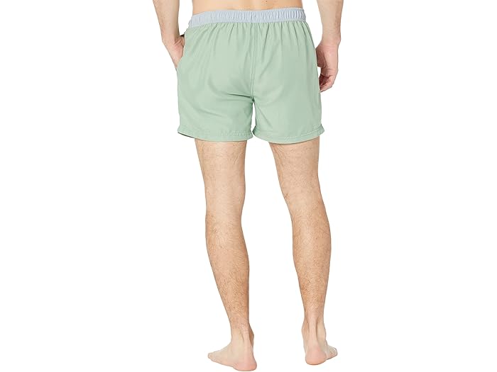 (取寄) セレクテッド オム クラシック コントラスト スイム ショーツ Selected Homme Classic Contrast Swim Shorts Granite Green/Blue Fog