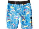 (取寄) ハーレー キッズ ベイスン ビーチ バーズ ボードショーツ (ビッグ キッズ) Hurley Kids Basin Beach Birds Boardshorts (Big Kids) Pacific Blue(4)