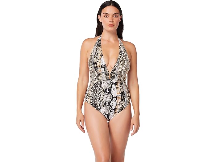 (取寄) ブルー ロッド ビーティー ウォーク オン ザ ワイルド サイド ホルター ワンピース Bleu Rod Beattie Walk On The Wild Side Halter One-Piece Natural