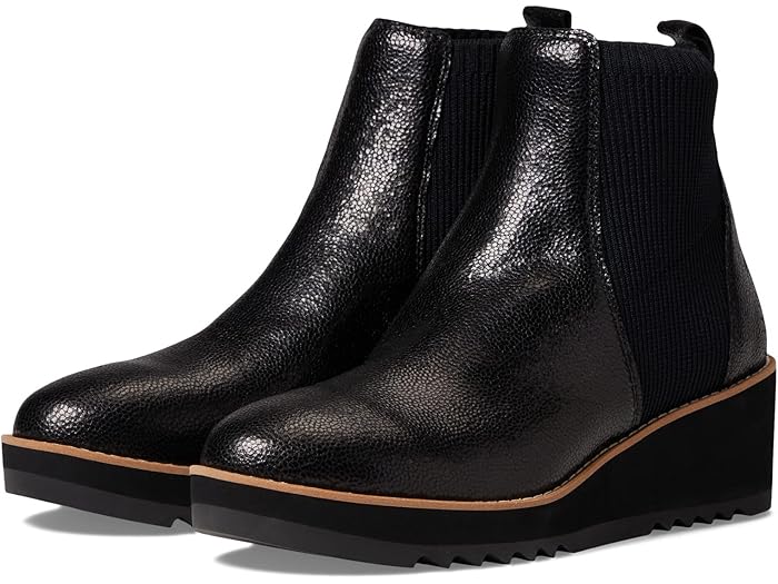 (取寄) アイリーン フィッシャー リル Eileen Fisher Lilou Black Embossed Leather