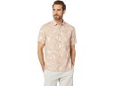 (取寄) ヴィンス パーム プリント ショート スリーブ Vince Palm Print Short Sleeve Dark Rosewater(4)