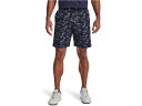 (取寄) アンダーアーマー ゴルフ ドライブ プリンテッド ショーツ Under Armour Golf Drive Printed Shorts Midnight Navy/Halo Gray(4)