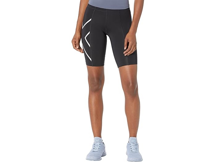 (取寄) ツータイムズユー コア コンプレッション ショーツ 2XU Core Compression Shorts Black/Silver