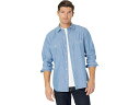 (取寄) デビッドドナヒュー フュージョン ワーク シャツ David Donahue Fusion Work Shirt Denim(4)