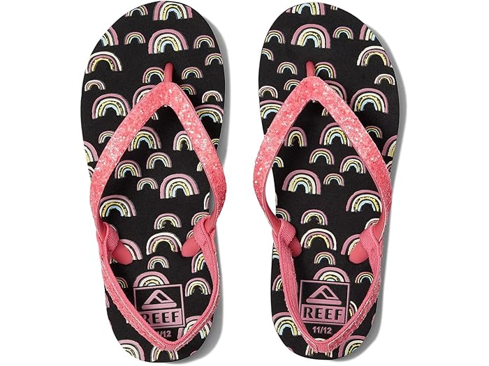 (取寄) リーフ キッズ リトル スターゲイザー プリンツ フリップ フロップス (インファント/トドラー/リトル キッド/ビッグ キッド) Reef Kids Reef Kids Little Stargazer Prints Flip Flops (Infant/Toddler/Little Kid/Big Kid) Pink Rainbows