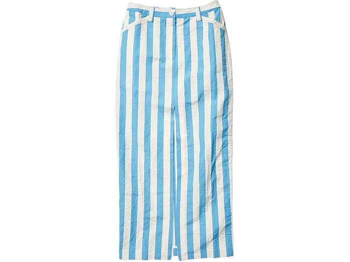 (取寄) SUNNEI ロング スカート SUNNEI Long Skirt White/Azure Stripe