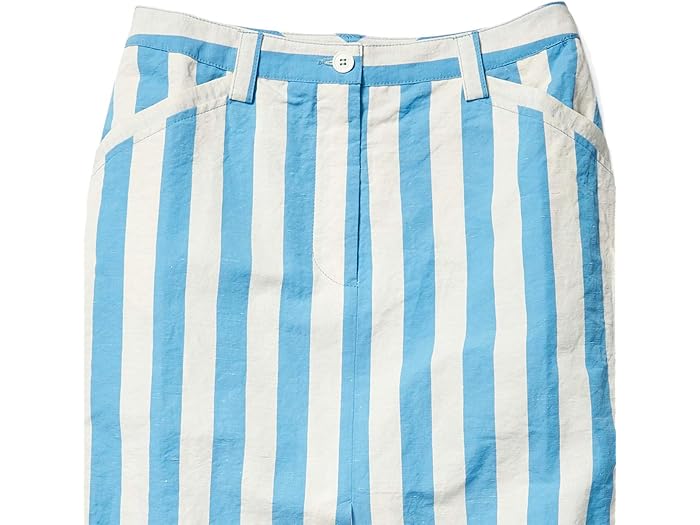 (取寄) SUNNEI ロング スカート SUNNEI Long Skirt White/Azure Stripe