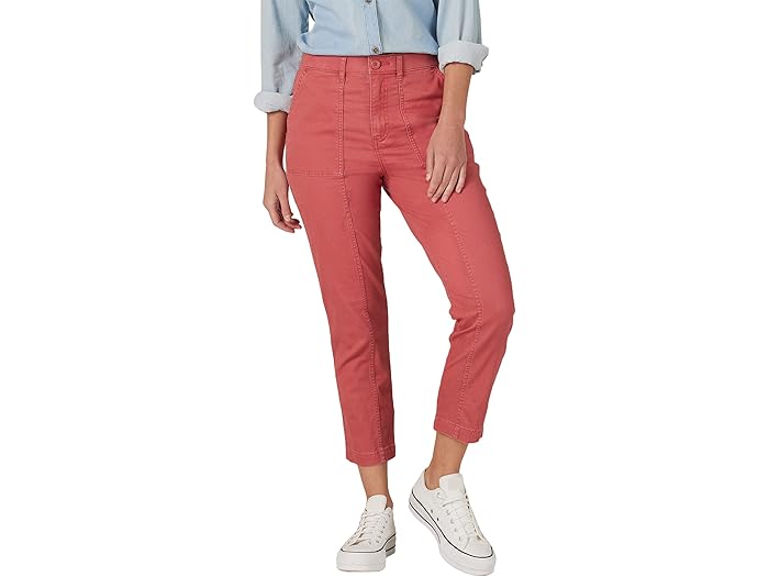 (取寄) リー ウルトラ ラックス シーム クロップ レギュラー フィット ハイライズ Lee Ultra Lux Seamed Crop Regular Fit High-Rise Cinammon