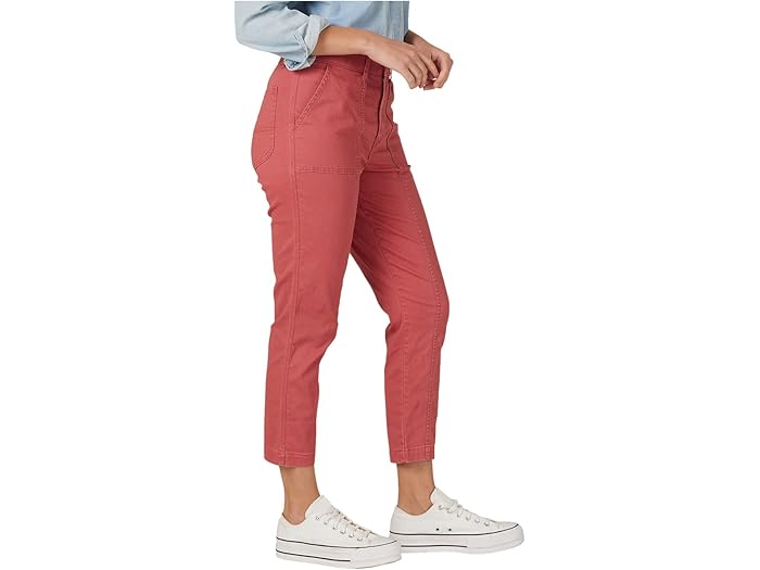 (取寄) リー ウルトラ ラックス シーム クロップ レギュラー フィット ハイライズ Lee Ultra Lux Seamed Crop Regular Fit High-Rise Cinammon