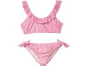 (取寄) スプレンディッド リトル チャーマー ラッフル ブラレット アンド サイド タイ パンツ (ビッグ キッズ) Splendid Littles Charmer Ruffle Bralette and Side Tie Pant (Big Kids) Pink
