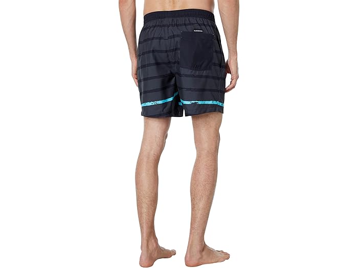 (取寄) クイックシルバー ナーフ ストライプド アウト ボレー Quiksilver NERF Striped Out Volley Black