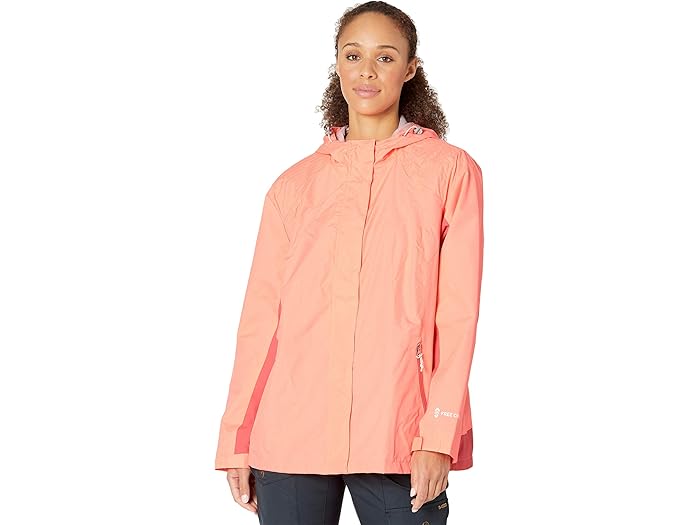 (取寄) フリーカントリー プラス サイズ マルチ リップストップ ジャケット Free Country Plus Size Multi Ripstop Jacket Peach Punch/Coral Dream