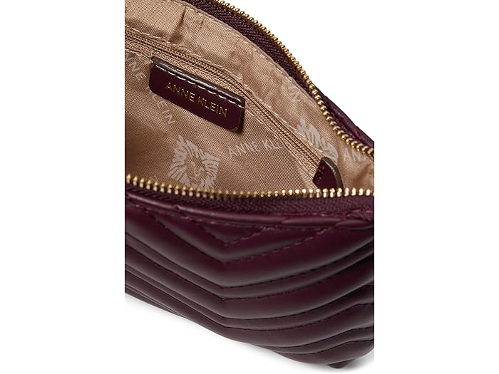 (取寄) アンクライン キルテッド チェイン リスレット Anne Klein Quilted Chain Wristlet Cranberry