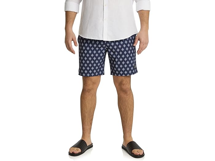 (取寄) ジョニー ビッグ ビッグ アンド トール モロッコ ゲオ プリント スイム ショーツ Johnny Bigg Big & Tall Morocco Geo Print Swim Shorts Navy