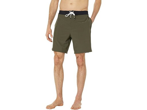 (取寄) フォーラップス ボードショーツ アンライン 8 Fourlaps Boardshorts Unlined 8" Army Green