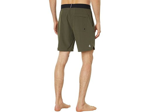 (取寄) フォーラップス ボードショーツ アンライン 8 Fourlaps Boardshorts Unlined 8" Army Green