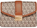 (取寄) アンクライン スモール フラップ キューブ ロゴ クロスボディ Anne Klein Small Flap Cube Logo Crossbody Saddle(4)