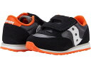 (取寄) サッカニー キッズ サッカニー オリジナルス キッズ ジャズ フック アンド ループ スニーカー(トドラー/リトル キッド) Saucony Kids Saucony Originals Kids Jazz Hook & Loop Sneaker(Toddler/Little Kid) Black/Grey/Orange(4)