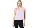 (取寄) ワンステート スリーブレス モック ネック タイ ネック トップ 1.STATE Sleeveless Mock Neck Tie Neck Top Violet Tulle(4)