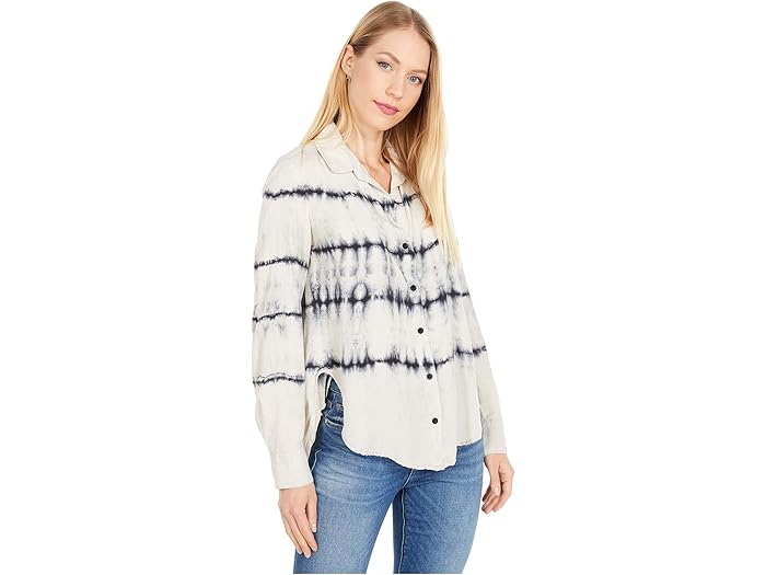 (取寄) ベラダール フレイ ヘム フラウィー ボタンダウン bella dahl Fray Hem Flowy Button-Down Moonstone