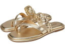 (取寄) マイケルコース アルバ トング スライド MICHAEL Michael Kors Alba Thong Slide Pale Gold