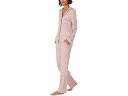 (取寄) ダナキャランニューヨーク ロング スリーブ ノッチ Pj セット DKNY Long Sleeve Notch PJ Set Blush Diamond