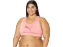 (取寄) プーマ プラス サイズ ミッド インパクト 4キープス ブラ PUMA Plus Size Mid Impact 4Keeps Bra Rosette/Cowhide(4)