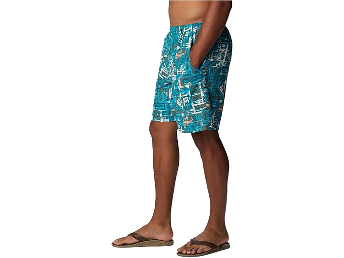 (取寄) コロンビア スーパー バックキャスト ウォーター ショーツ Columbia Super Backcast Water Shorts Ocean Teal Punked Fish