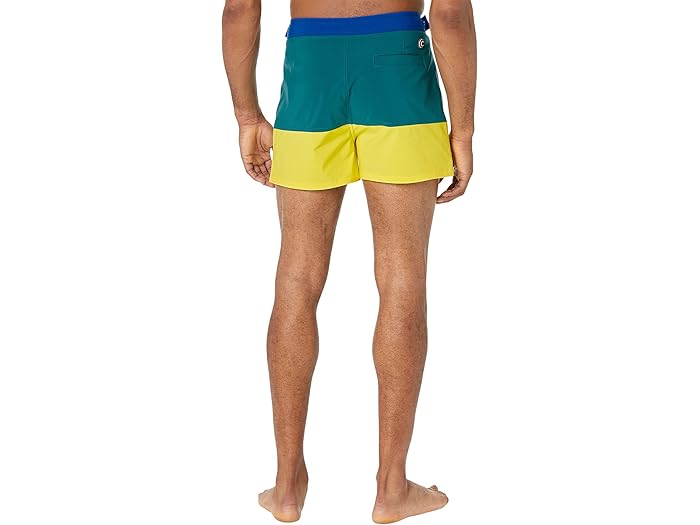 (取寄) コルマー 35 cm ファニー カラーブロック ストレッチ クイック ドライ スイム トランクス COLMAR 35 cm Funny Color-Block Stretch Quick Dry Swim Trunks Vetiver/Taxi/Yatch