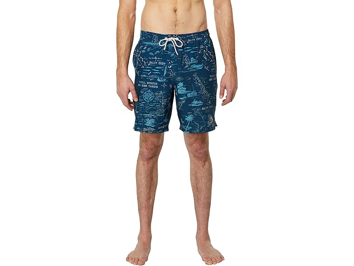 (取寄) ソルティ クルー ロウタイド エラスティック 18 ボードショーツ Salty Crew Lowtide Elastic 18" Boardshorts Navy