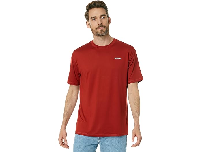 (取寄) クイックシルバー オムニ セッション ショート スリーブ サーフ ティー Quiksilver Omni Session Short Sleeve Surf Tee Red Ochre