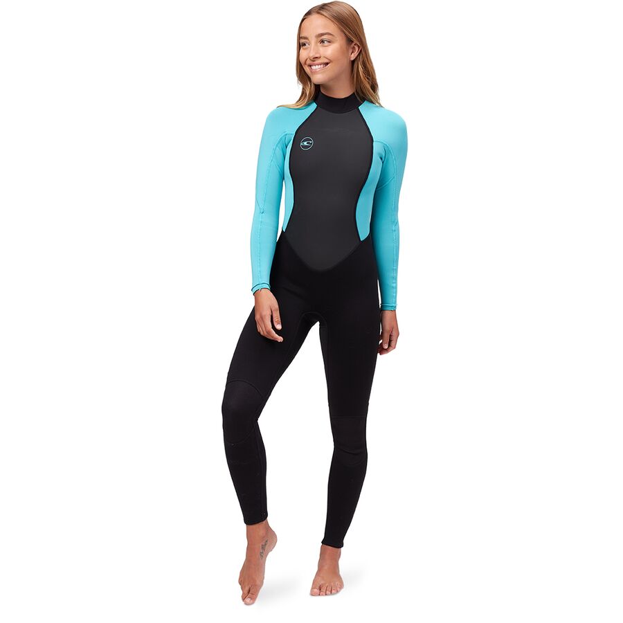 () Ij[ fB[X AN^[  3/2 obN-Wbv t EFbgX[c - EBY O'Neill women Reactor II 3/2 Back-Zip Full Wetsuit - Women's Black/Light Aqua