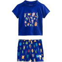 (取寄) ノースフェイス インファント コットン サマー セット - インファンツ The North Face infant Cotton Summer Set - Infants' Bolt Blue Critter Crawl Print