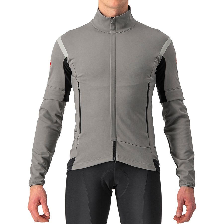 (取寄) カステリ メンズ ペルフェット ロース コンバーチブル ジャケット - メンズ Castelli men Perfetto RoS Convertible Jacket - Men's Nickel Gray/Travertine Gray